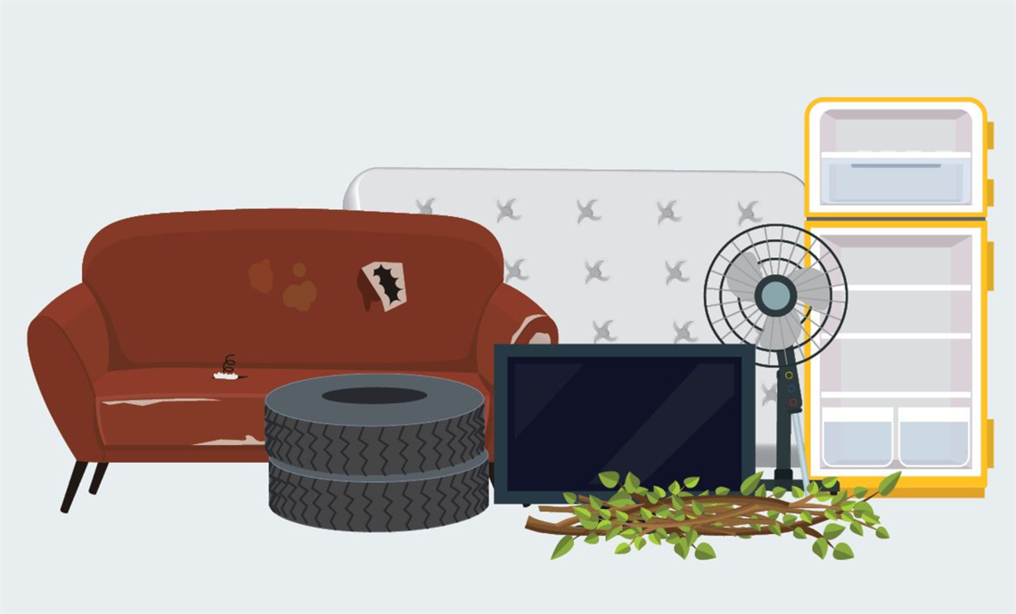 Illustration of items accepted at Hume Clean Days