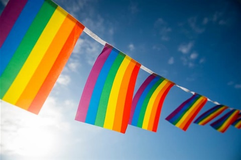 Rainbow flags