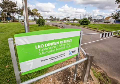 Photo of Leo Dineen Reserve Sign