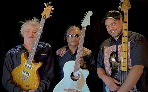 The W.B. Express includes members Bart Willoughby, Selwyn Burns and Tjimba Possum Burns.