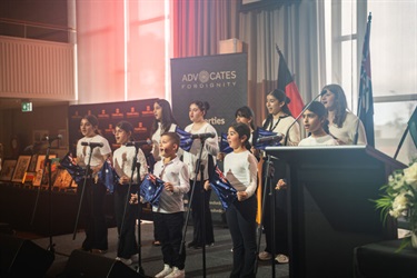Kids choir performance