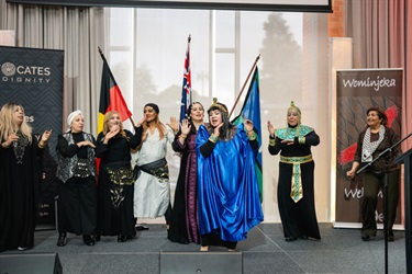 Traditional attire showcasing by women 