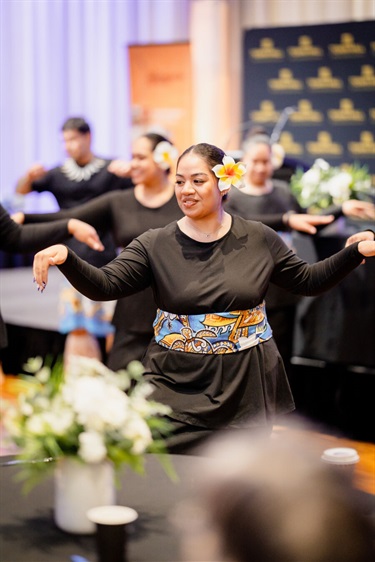 A woman performing traditional dance 