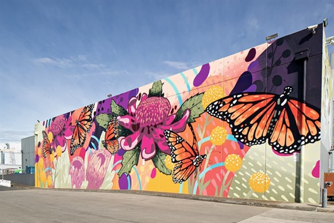 Mural - Monarch Butterflies - Bonsai Roxburgh Park