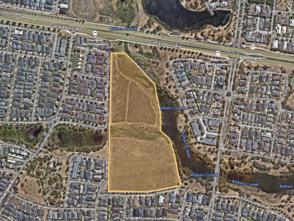 Map of Aitken Confluence Nature Reserve