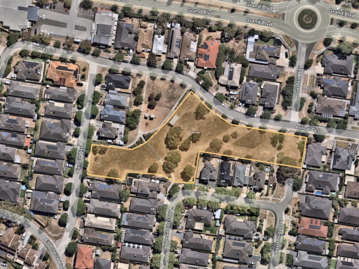 Map of Princes Nature Reserve