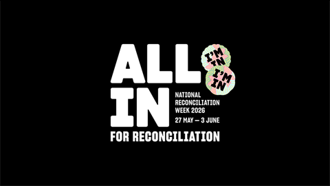 All In for National Reconciliation Week 2026 27 May - 3 June Logo
