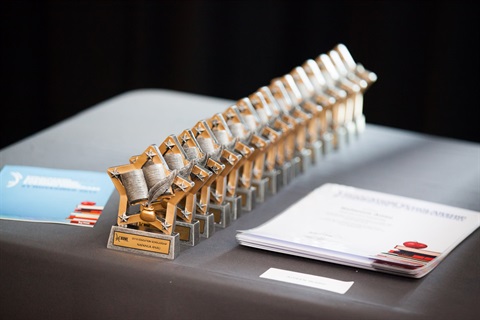 Hume Education Scholarship Trophy and Certificate Table